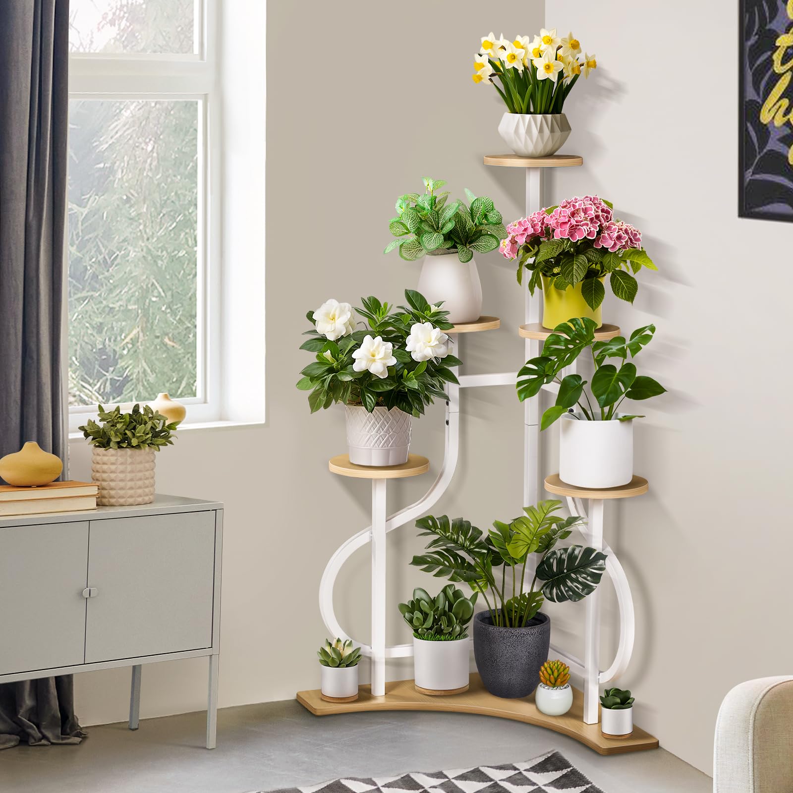 Amazon.com : LOENIY 6-Tier Corner Plant Stand, Indoor Plant Stand